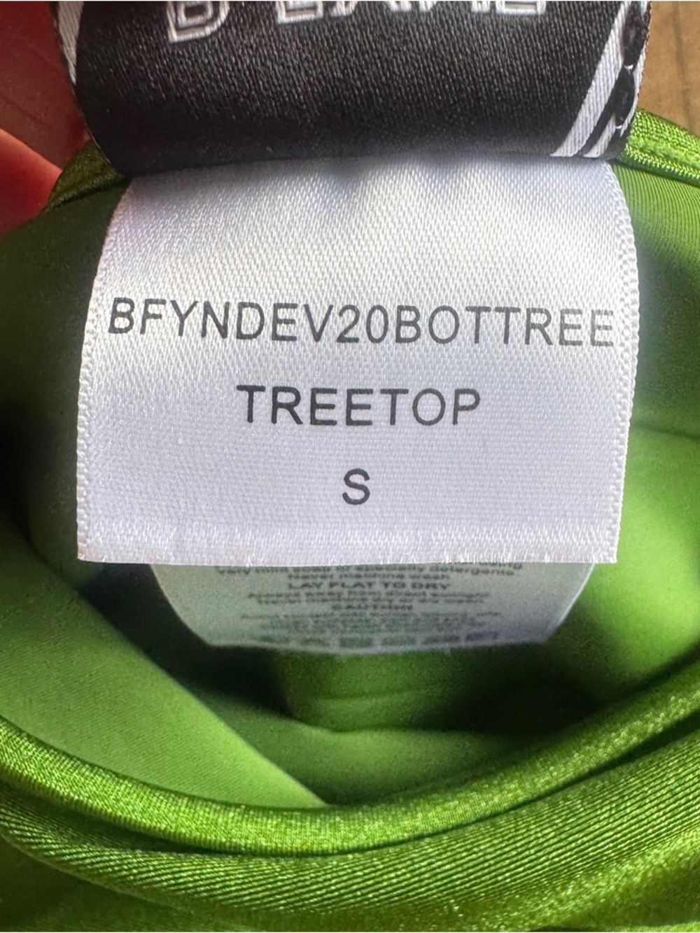 BFYNE NWT Kelcie Bikini Swimsuit High Rise Treetop Green Color Bottom Size Small - Picture 6 of 6